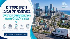 ניקיון משרדים במתחמי תל אביב: מפת המתחמים המרכזיים ומדריך למנהלי תפעול
