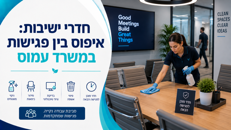 חדרי ישיבות: איפוס בין פגישות במשרד עמוס