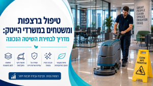 טיפול ברצפות ומשטחים במשרדי הייטק: מדריך לבחירת השיטה הנכונה